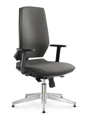 Grey ESD Chair Glides Height Adjustable Black Nylon Armrests ESD Stream Chairs Comfort